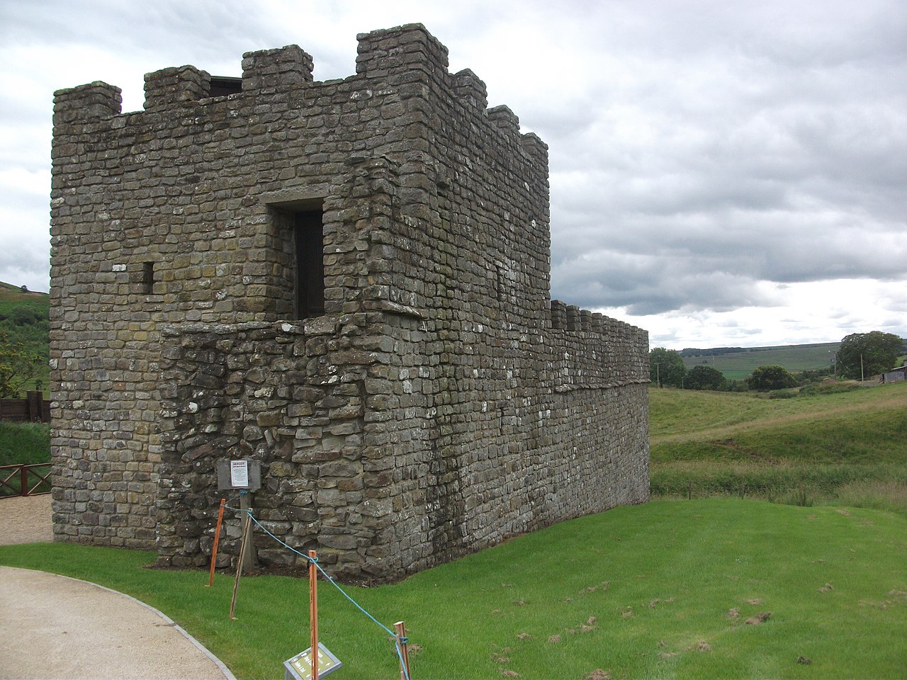 Hadrian's Wall reconstruction at Vindolanda