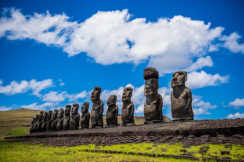 Moai statues on Easter Island