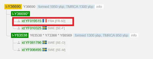 Y-DNA haplogroup I-Y36690 from La Manche